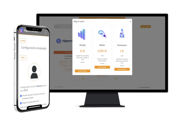 Planes flexibles para cualquier empres. Gratis para empresas de hasta 3 usuarios