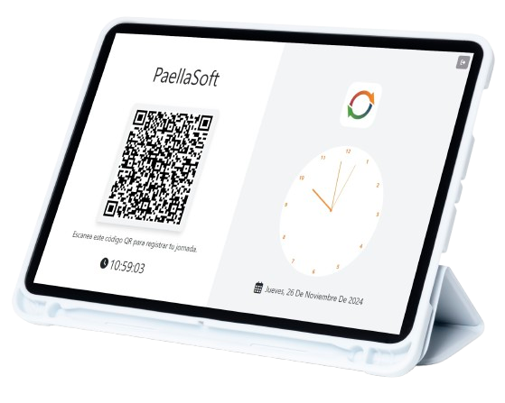 Control fiable de registro jornada con QR